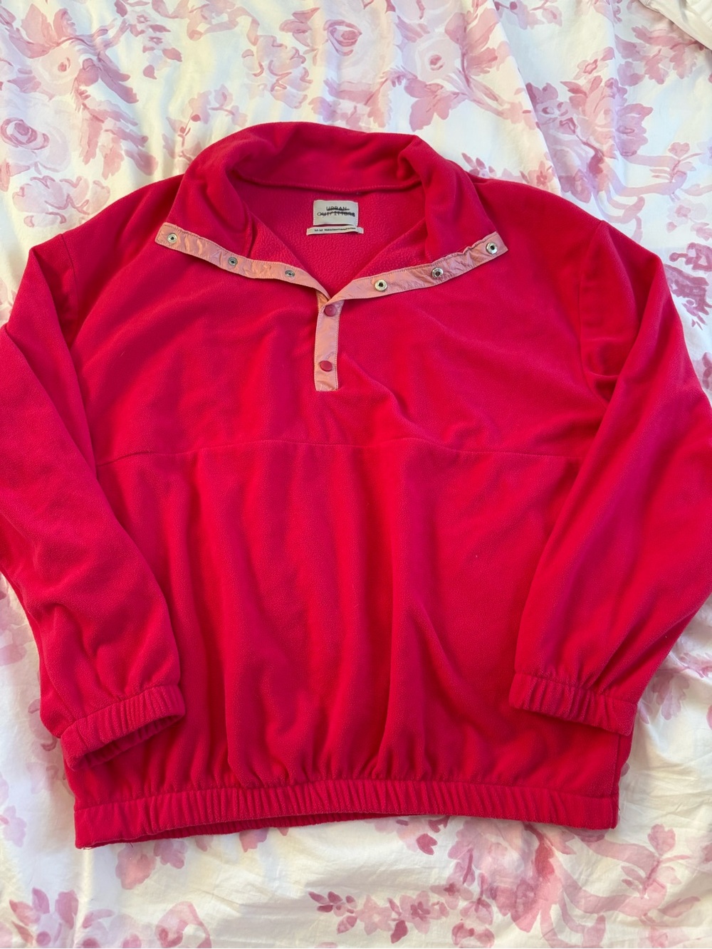 Urban Outfitters hot pink pullover fleece